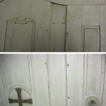 A biai Szent Anna Katolikus Egyházközség felújításra váróm régi sekrestyeszekrénye