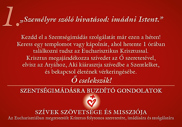 Személyre szóló hivatásod: imádni Istent!