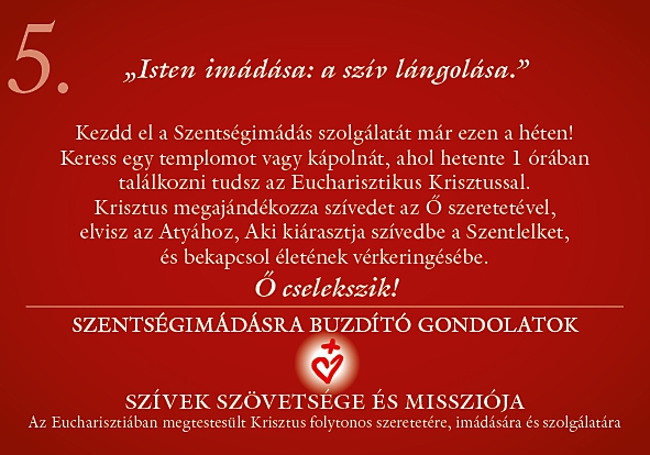 Isten imádása: a szív lángolása